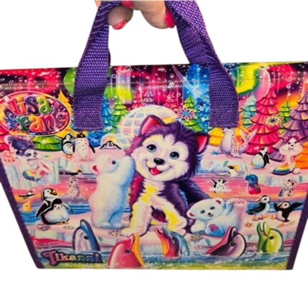 Lisa Frank Tikanni Trifold Portfolio Activity Book Coloring Set Purple Case